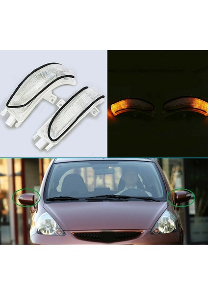 Araba Dikiz Aynası LED Dönüş Sinyali Lambası Uyarı Işığı Honda Fıt Jazz Fıt Salon Şehır 2003-2008 (Yurt Dışından) modelleri