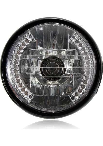 7 Inç Motosiklet Yuvarlak Far Halojen H4 Işık Lambasıbobber Için (Yurt Dışından) fiyatları