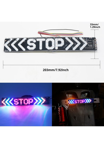 LED Motosiklet Işık Flaşı Dur Moto Gösterge Lambası Fren Dönüş Sinyali Sürüş Arka Lambası 12V Evrensel Uyarı Gün Işığı (Yurt Dışından) fiyatları