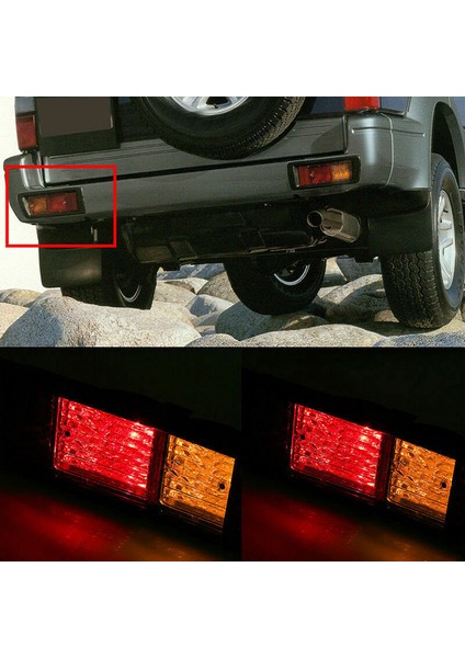 Toyota Land Cruiser Prado Için Arka Tampon Reflektör Fren Lambası (90) 97 98 (Yurt Dışından) indirimleri