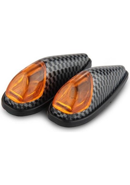 2 x Motosiklet Göstergeleri Yüksek Güçlü LED Mini Gösterge Yanıp Sönen Sinyal Işığı (Yurt Dışından)