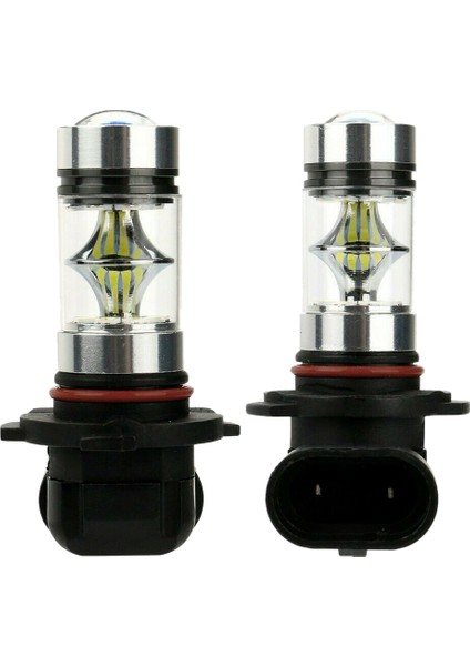 2x 6000K Süper Beyaz H10 9045 9145 9140 100W 1200LM LED Sis Ampul Projektör Sürüş Drl (Yurt Dışından)