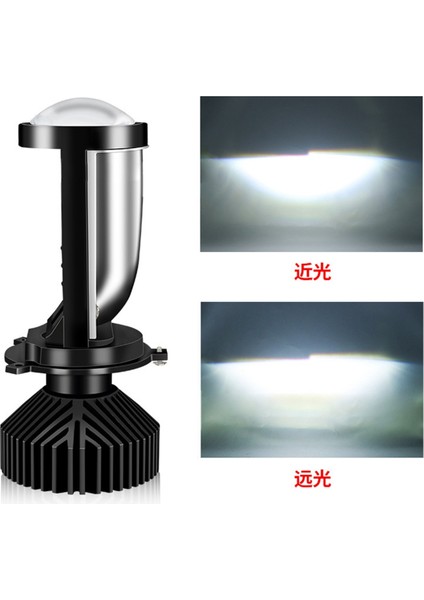 Y9 H4 LED Projektör Far Projektör Lens Fan Soğutmalı Otomobil Hi Lo Işın Ampulü (Yurt Dışından) indirimleri