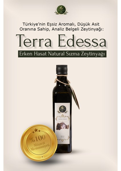 Erken Hasat Naturel Sızma Zeytinyağı - 500 ml - Mezopotamya'nın Bereketli Lezzeti