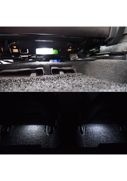 2 Adet LED Ayak Bölmesi Lambası Golf 6 Golf 7 Jetta Mk5 Mk6 Tiguan Passat B7 B8 5gg 947 409 5GG947409 5g0 947 409 (Yurt Dışından)