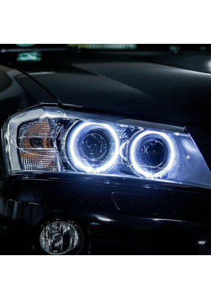 1set Araba Halo Melek Gözü LED Işık H8 6W Beyaz Ampuller Bmw E90 E92 E93 E89 E60 E70 (Yurt Dışından) modelleri