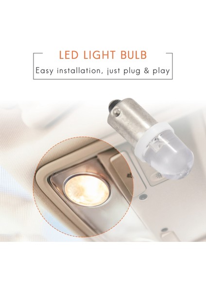 20 Adet BA9S 1895 H6W 53 57 Süngü LED Ampuller Araba Harita Lambası 12 V Beyaz (Yurt Dışından) fiyatları