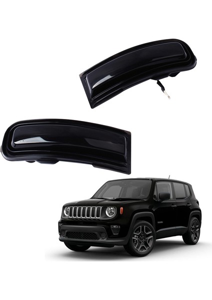 Araba Dinamik Dönüş Sinyal Işığı LED Yan Ayna Göstergesi Flaşör Lambası Jeep Renegad 2015-2022 Için (Yurt Dışından) modelleri