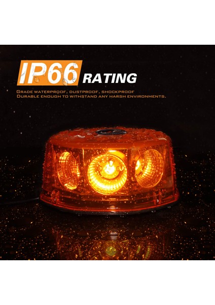 12-24V 8-Cob LED Strobe Işık Sarı/kehribar Uyarı Işıkları Süper Parlak Acil Durum Uyarı Flaşı Işaret Işığı Manyetik Tabanlı Kamyon Okul Otobüsü Forklift Utv Için (Yurt Dışından) fırsatları