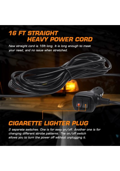 12-24V 8-Cob LED Strobe Işık Sarı/kehribar Uyarı Işıkları Süper Parlak Acil Durum Uyarı Flaşı Işaret Işığı Manyetik Tabanlı Kamyon Okul Otobüsü Forklift Utv Için (Yurt Dışından) indirimleri