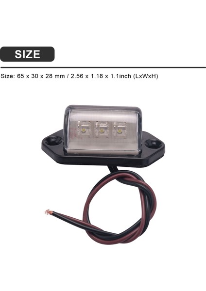 12/24V 3 LED Lisans Plaka Etiketi Işık Tekne Rv Kamyon Römork Iç Adım Lambası (Yurt Dışından) indirimleri