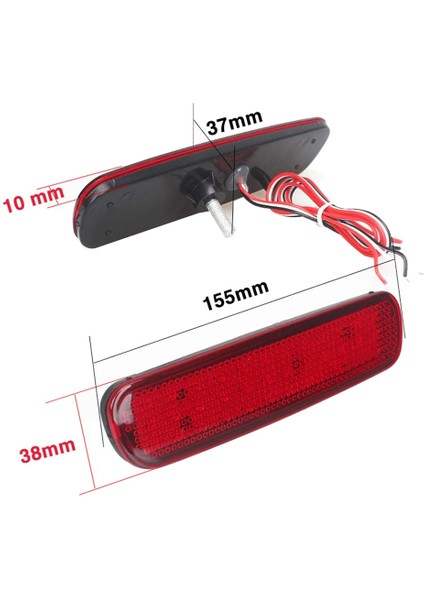 Araba LED Arka Tampon Reflektör Fren Lambası Kuyruk Lambası Toyota Land Cruiser 100/CYGNUS LX470 (Yurt Dışından) fırsatları