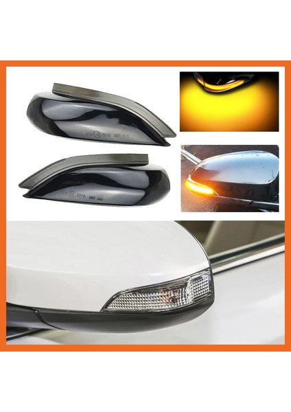Araba LED Dinamik Dikiz Aynası Işık Dönüş Sinyali Göstergesi Toyota Corolla Yaris XP130 Auris E180 Camry Prius (Yurt Dışından) fiyatları