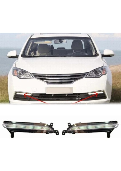 Araba Ön Sağ Drl Sis Lambası Saıc Roewe Mg 360 Otomatik Sürüş Lambası Gündüz Çalışan Işık Tampon Lambası (Yurt Dışından) indirimleri