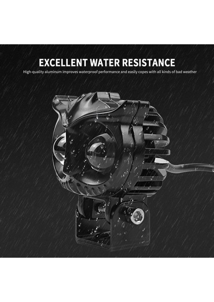 1 Adet 45W Motosiklet LED Far Işığı Yarışçı Işığı Drl Spot Lambası Arazi Motosikletleri, Atv, Suv Için (Yurt Dışından) modelleri