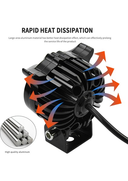 1 Adet 45W Motosiklet LED Far Işığı Yarışçı Işığı Drl Spot Lambası Arazi Motosikletleri, Atv, Suv Için (Yurt Dışından) indirimleri