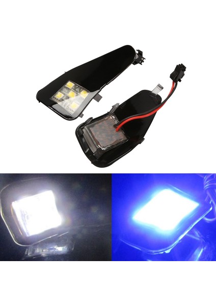 2 Adet LED Dikiz Su Birikintisi Işık Yan Ayna Altında Toyota Alphard 20 Serisi Vellfire Iı Için Karşılama Lambası, Beyaz Işık (Yurt Dışından) modelleri