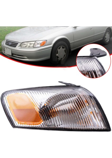 Park Sinyal Köşe Işaretleyici Işıklar Lambalar Lensler 97-99 Toyota Camry 81520-AA010 81510-AA010 (Yurt Dışından) modelleri