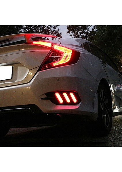 Araba LED Drl Gündüz Farları Arka Tampon Fren Lambası Kuyruk Işık Sis Lambası Honda Civic 10TH Gen 2016-2019 (Yurt Dışından) fırsatları