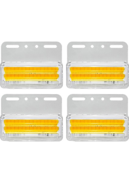 4 Adet/takım Parlak LED Dönüş Işıkları 24V 56 LED Sinyal Lambası Kamyon Cob Yan Işık Işaretleyici Lamba Araba Kamyonlar Için Sarı (Yurt Dışından)