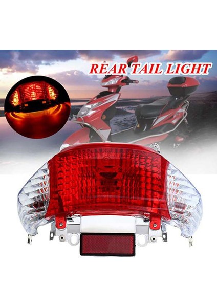 Motosiklet Kuyruk Işık Gy6 Scooter 50CC Arka Kuyruk Işık LED Dönüş Sinyali Gösterge Lambası Çin Taotao Güneşli (Yurt Dışından) fırsatları