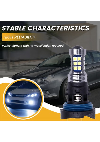 Araba Yüksek Parlaklık Beyaz Işık LED Gündüz Farı PH24W Peugeot 3008 2011 Citroen C5 2010-2012 Için Uygun (Yurt Dışından) fırsatları