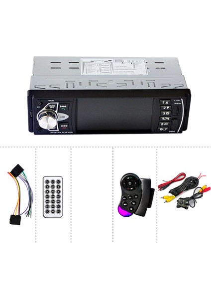 Araba Hd 4.1 Inç Bluetooth Mp5 Çalar Geri Vites Ekranı Fm Radyo Kart Çalar Evrensel 4022D Standardı (Yurt Dışından)