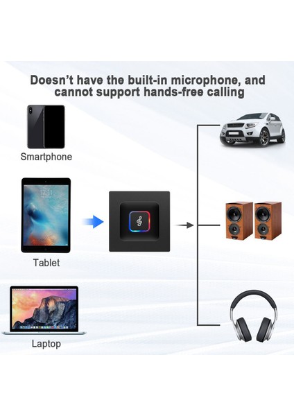 Bluetooth Akışı Için Evrensel Kablosuz Bluetooth Alıcı Verici Ses Adaptörü (Yurt Dışından)