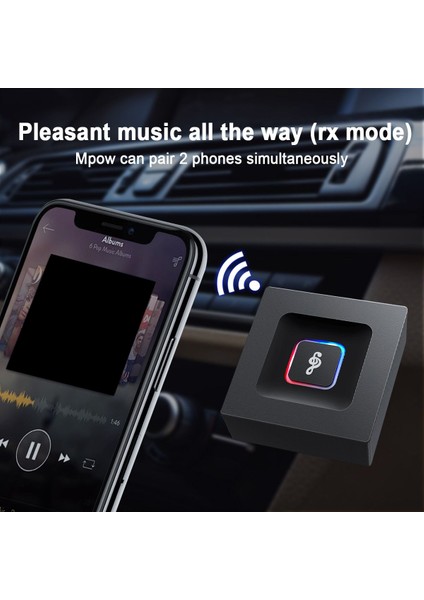 Bluetooth Akışı Için Evrensel Kablosuz Bluetooth Alıcı Verici Ses Adaptörü (Yurt Dışından)