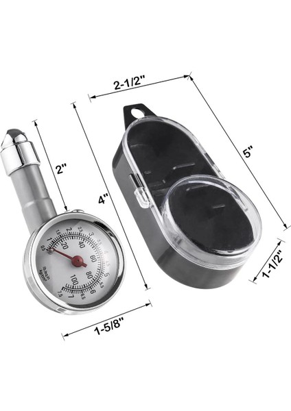 Küçük Lastik Basıncı Göstergesi 10-100PSI, Motosikletler, Arabalar, Suv Atv Için Doğru Mekanik Çinko Alaşımlı Hava Ölçer (Yurt Dışından) fiyatları