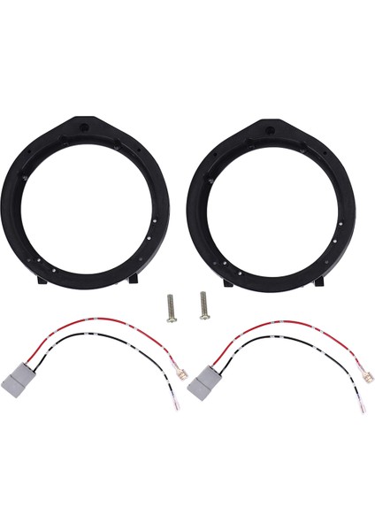 2 Adet 6.5 Inç Araba Korna Contası Araba Hoparlör Adaptörü Kablo Demeti ile Honda Civic Accord Cr-Z Insight 2006-2011 (Yurt Dışından)