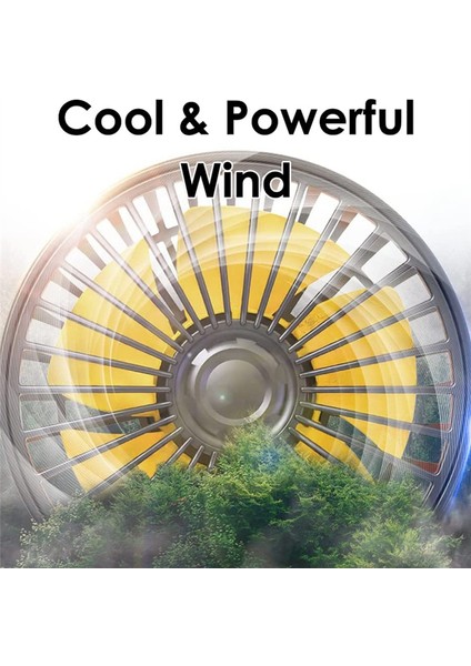 Araba Için Fan Suv'ler Için Üç Kafalı Fan USB Soğutma Hava Küçük Kişisel Fan Kamyon Araç Için 2 Hızlı Elektrikli Fan (12V) (Yurt Dışından)