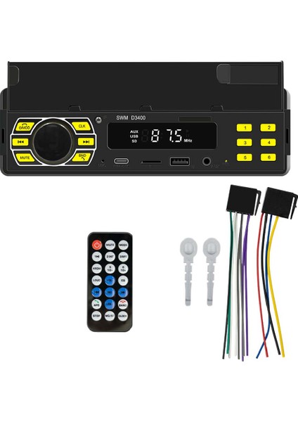 Braket Araba Bluetooth Oynatıcı Çok Işlevli Arabayı Bulabilir ve Bulabilirsiniz U Disk Takılabilir Kart Hd Kayıpsız Müzik Araba Mp3 (Yurt Dışından)