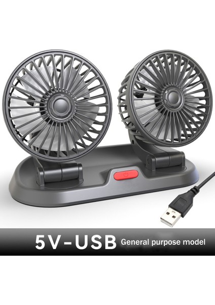 USB Araba Fanı Çift Kafa Fan Taşınabilir Otomatik Soğutma Fanı Soğutma Büyük Rüzgar Elektrikli Fan Araba Katlanır Fan Araba Ev Için (Yurt Dışından) fiyatları