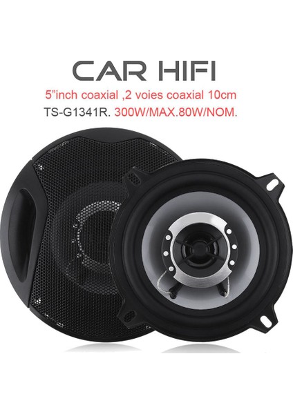 300W 2 Adet 5 Inç Araba Hifi Koaksiyel Hoparlör Araç Kapısı Otomatik Ses Müzik Stereo Tam Aralık Frekanslı Hoparlörler Arabalar Için (Yurt Dışından)