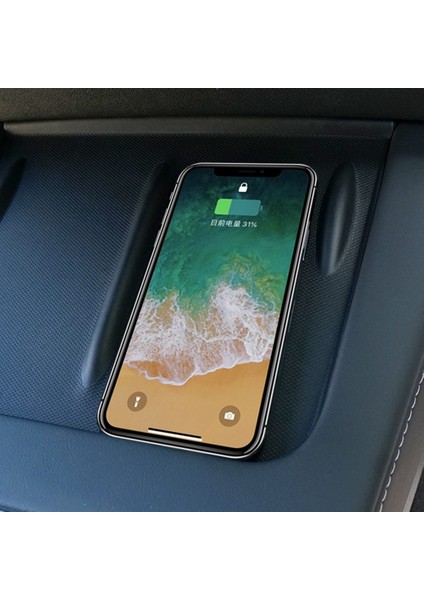 Tesla Modely/3 2021 2022 2023 Merkezi Kablosuz Şarj Pedi Tpe Kaymaz Mat Aşınmaya Dayanıklı Iç Aksesuar (Yurt Dışından)