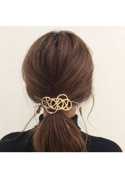 Gümüş Tarzı NO.303 Boyutu Vintage Taç Bu Yaprak Topuz Üst Saç Sopa Alaşım Püsküller Bun Tutucu Saç Aksesuarları Boho Büyüleyici Bun Kafes Femme Bijoux (Yurt Dışından)