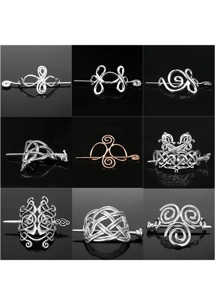Mavi Beyaz Çinko Kaplama Iskandinav Viking Saç Çubukları Runes Ejderha Firkete Düğüm Muska Haeds Saç Klipleri Düğün Takı Için Sopa Slayt Aksesuarları (Yurt Dışından) modelleri