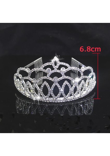 No.1 Boyutu Aınameısı Yeni Gelenler Gelin Tiaras ve Taçlar Moda Charm Rhinestone Düğün Tiara Combs Saç Aksesuarları Pageant Takı (Yurt Dışından) modelleri