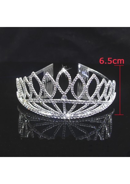 No.1 Boyutu Aınameısı Yeni Gelenler Gelin Tiaras ve Taçlar Moda Charm Rhinestone Düğün Tiara Combs Saç Aksesuarları Pageant Takı (Yurt Dışından) fırsatları