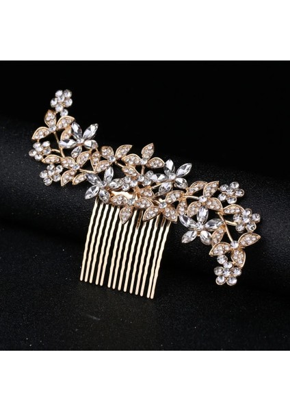 16X8CM 57G Gümüş Dıezı Gül Altın Gümüş Renk Saç Tarakları Gelin Kristal Rhinestones Inci Kadın Tokalar Gelin Başlığı Saç Takı Aksesuarları (Yurt Dışından) indirimleri
