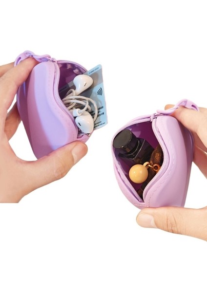 Silikon Anahtar Saklama Çantası Yumuşak Silikon Bozuk Para Kesesi (Yurt Dışından)