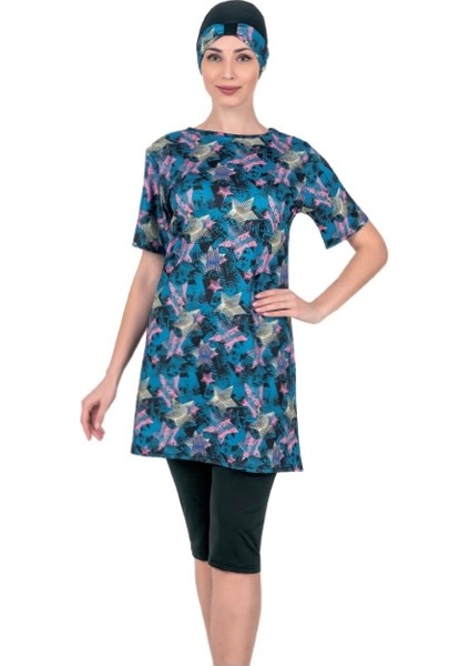 Fantasy 3367 Kadın Kısa Kol Taytlı Mayo