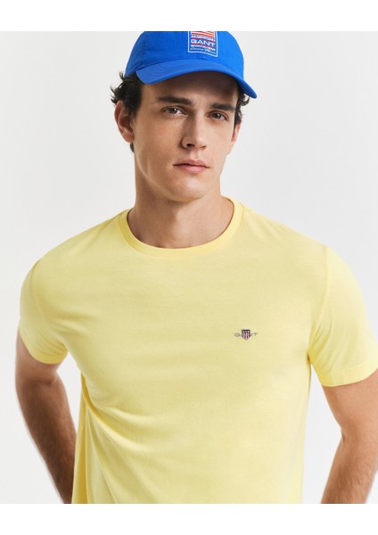 Erkek Sarı Regular Fit Bisiklet Yaka T-Shirt 2003184.714 indirimleri