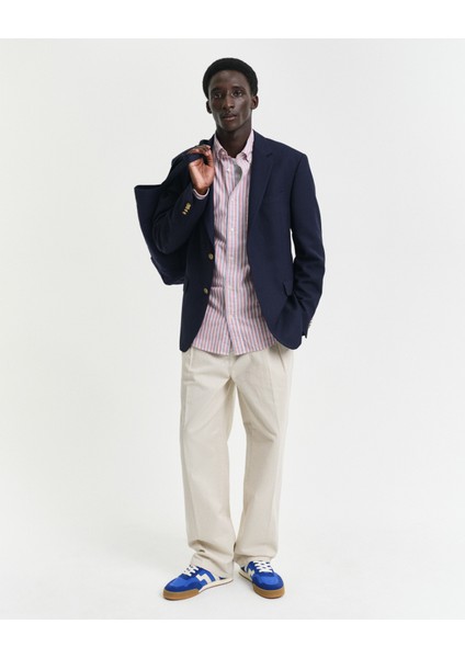 Erkek Kırmızı Regular Fit Düğmeli Yaka Çizgili Gömlek 3250028.630 fırsatları