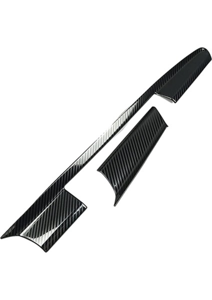 Adet Merkezi Konsol Pano Navigasyon Kapağı Trim Şeritler Audi A6 C7 2012-2018 Karbon Fiber Paslanmaz Çelik Lhd (Yurt Dışından)