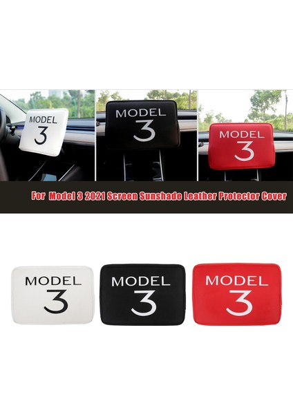 Tesla Model 3 17-21 Araç Navigasyon Ekranı Güneşlik Koruyucu Ekran Toz Kapağı Kırmızı (Yurt Dışından) fiyatları
