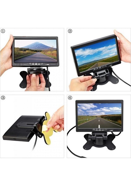 12V-24V 7 Inç Tft LCD Renkli Hd Monitör Araba Kamyon Cctv Geri Görüş Geri Vites Kamerası (Yurt Dışından) indirimleri