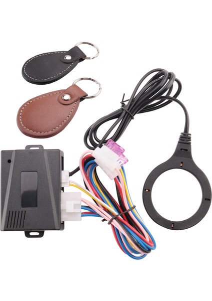 Akıllı Araba Motoru Basmalı Çalıştırma Durdurma Düğmesi Rfid Kilidi Kontak Anahtarsız Giriş Sistemi Otomatik Çalıştırma Durdurma Immobilizer Starline (Yurt Dışından)