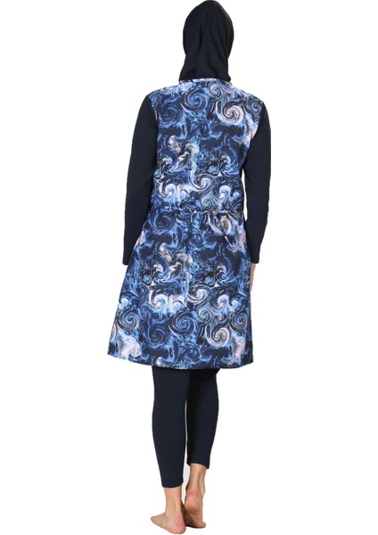 Fantasy 3064 Bayan Tam Kapalı Paraşüt Kumaş Tesettür Mayo modelleri